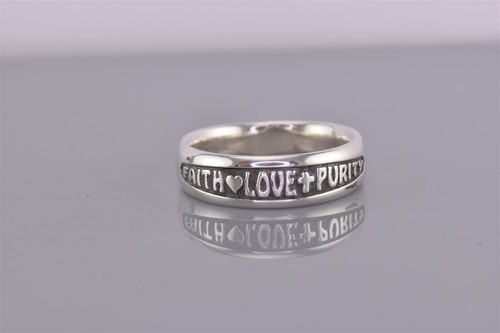 Cross Heart Vine Swirl Purity Love Ring New 925 Sterling Silver Band Sizes 5 10