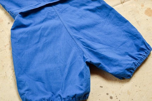 1920s Ladies Gymsuit Blue Cotton Belted Jumpsuit - Picture 5 of 8