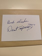 Derek Tapscott Barry Town Wales Arsenal Cardiff Newport- Hand Signed Card