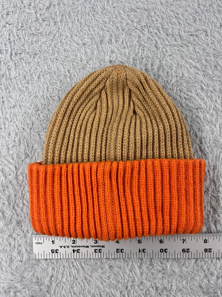H&M Gorro Toque Juvenil 4T/6x Beige Naranja Tejido Poliéster Mezcla Acrílico Foto 3 de 4