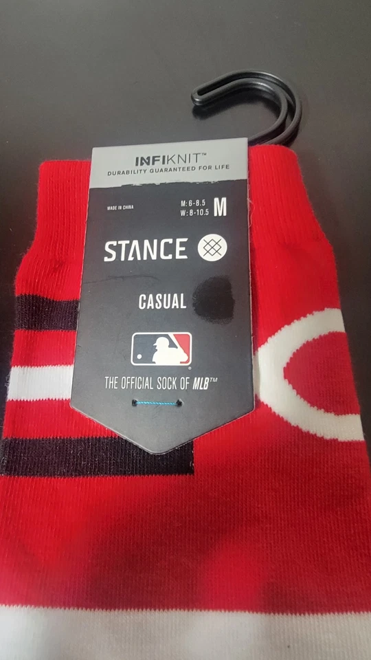 Stance MLB Cincinnati Reds Socks Medium - Image 2 of 3