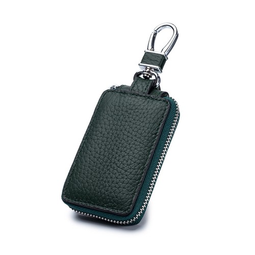 Universal Leather Car Remote Key Fob Chain Zipper Wallet Holder Bags Case Cover - Picture 15 of 18