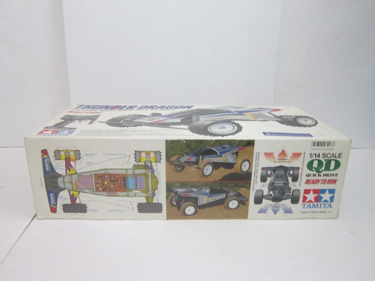 Vintage 1989 TAMIYA 1/14 Thunder Dragon Quick Drive RC Car