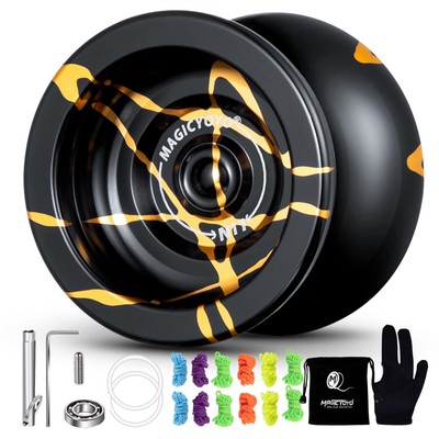 N11 Professional Unresponsive Yoyo N11 Dual Purpose Alloy Trick YoYo Ball (Bl...
