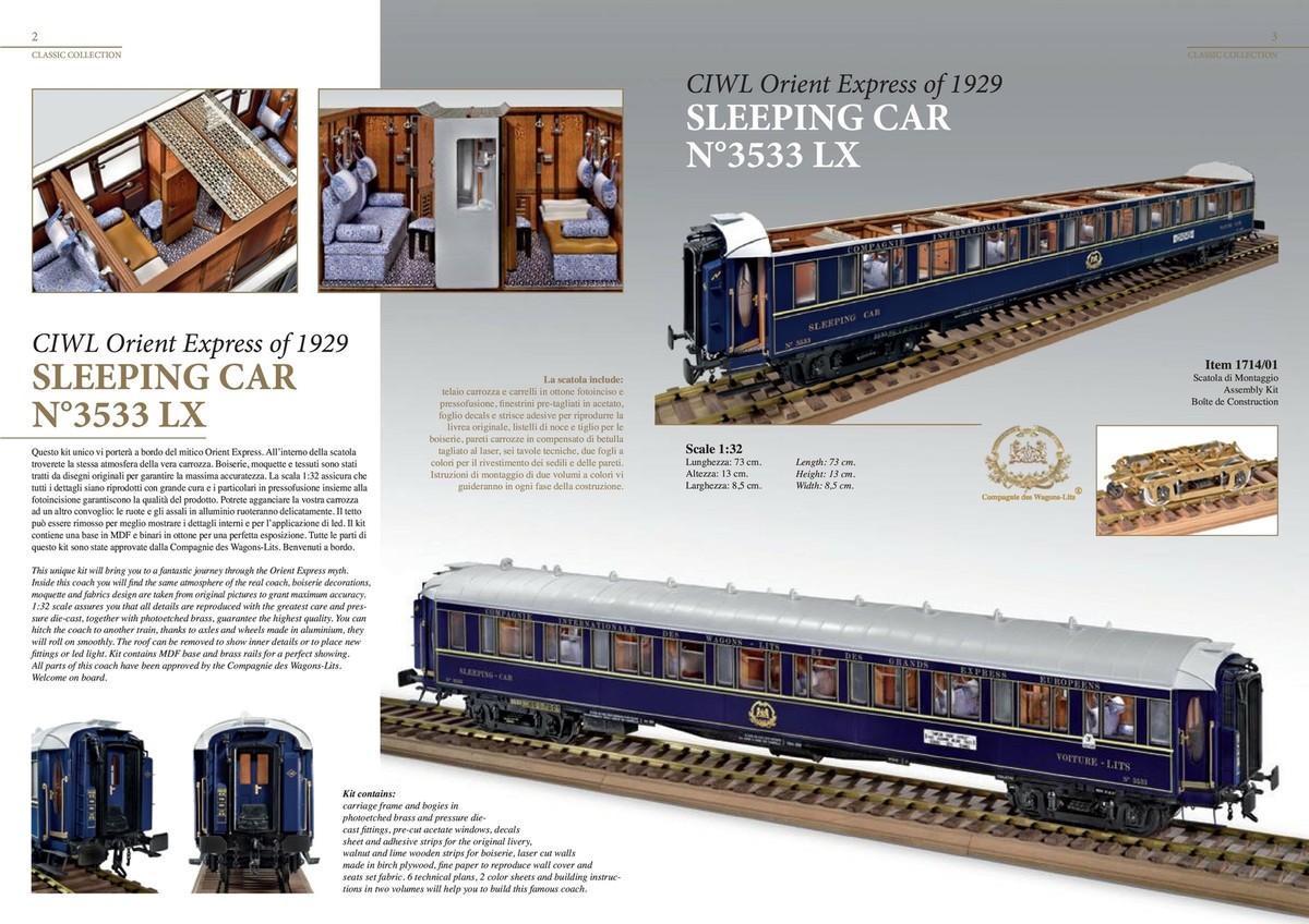 Amati Orient Express-Sleeping Car Kit 1:32 | eBay