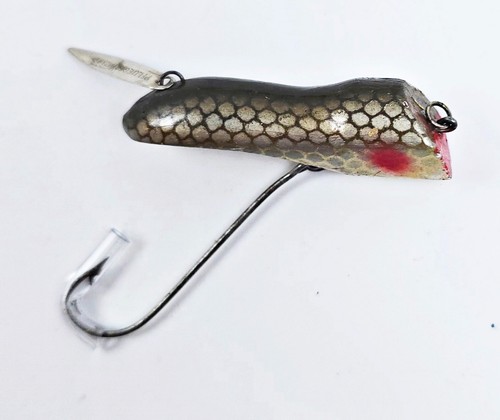 Pflueger 4707 Flyrod Wizard Wiggler Lure Natural Chub Scale OH C 1920s 1.75 Inch