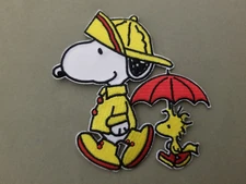 Snoopy & Woodstock Embroidered Iron On Patch.