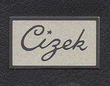 COPPIA di targhette logo nuove etichette distintivi per altoparlanti CIZEK