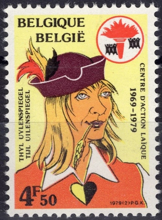 BELGIQUE BELGIUM 1918 ** MNH Thyl Ulenspiegel 1918 bédé Willy VANDERSTEEN - Photo 1/1