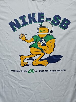 Mens Nike SB Sportguy Graphic T-Shirt Loose Fit FJ1165-100 Size XSmall 