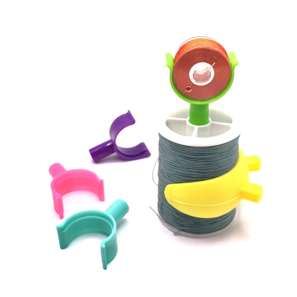 PeavyTailor 60 Pcs (#2) Bobbin Holders Bobbin Clip Spool Hugger with Handle Part - Image 2 of 4