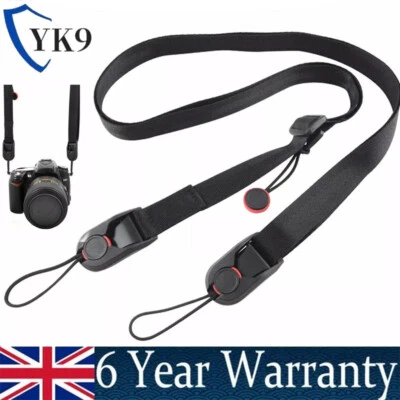 Camera Shoulder Strap Adjustable Length Neck Belt for Canon Nikon Sony DSLR - Image 1 of 4