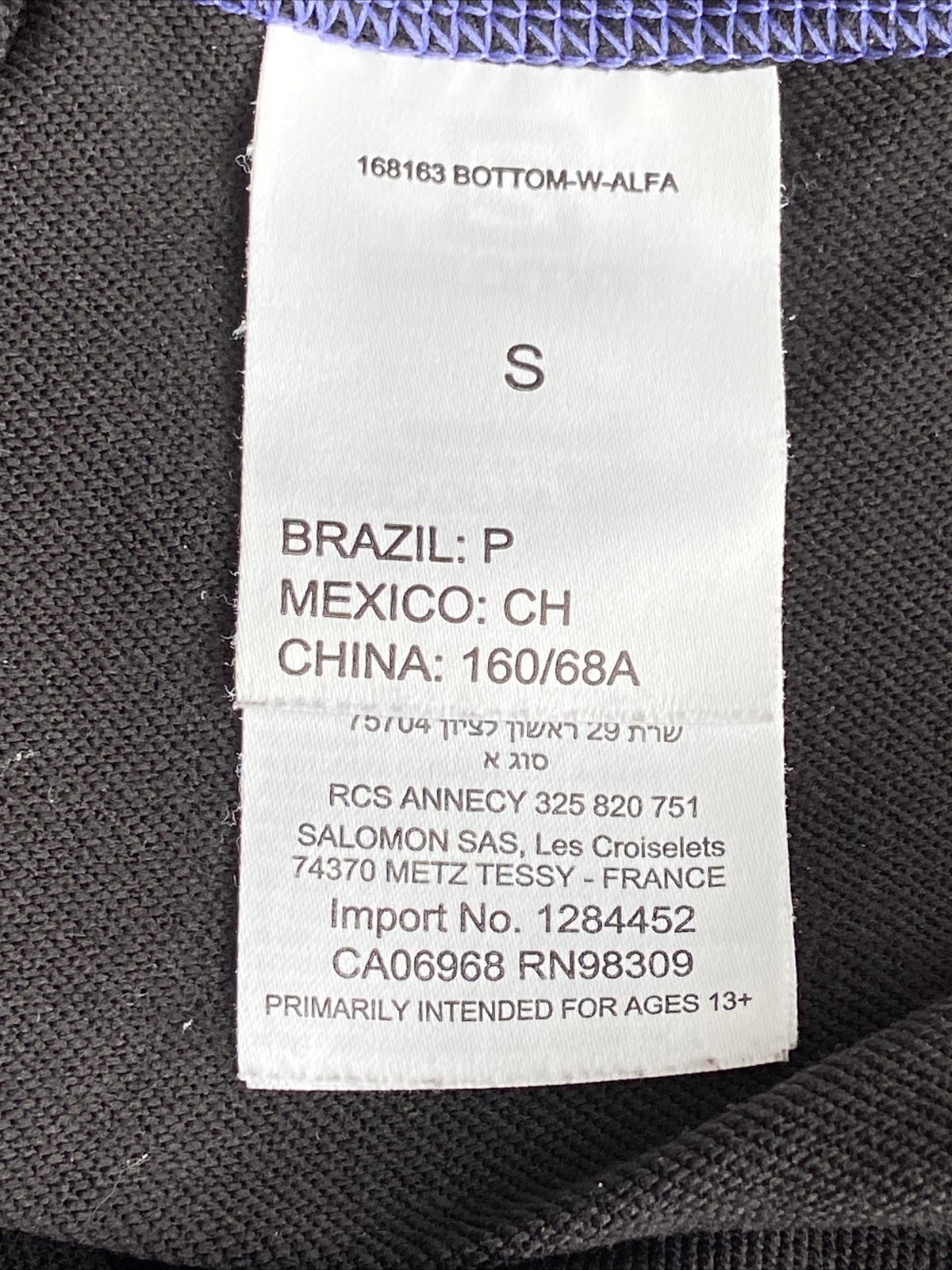 Salomon Donna Advanced Skin Cald Activewear Leggings Pantaloni Neri S (corre più grandi)