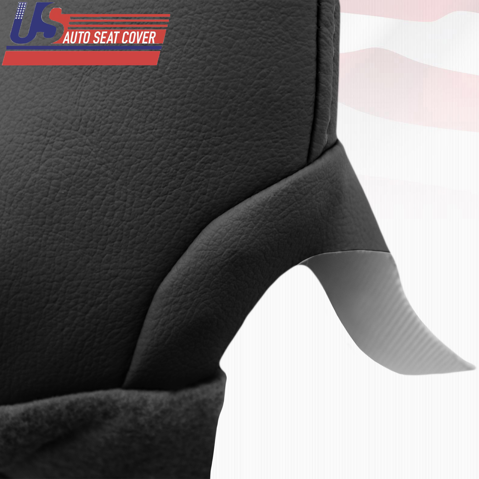 Driver Bottom & Top Leather Seat Replacement Cover BLACK For 2007-2009 Acura MDX