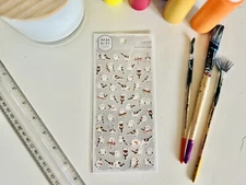 Mind Wave Long Tail Bird Sticker Sheets For Scrapbooking, Journaling, Planning