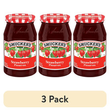  3 pack Smucker's Strawberry Preserves, 18-Ounce