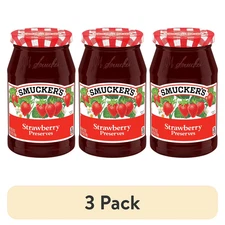 (3 pack) Smucker's Strawberry Preserves, 18-Ounce
