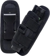 Tactical Nylon Molle Flashlight Holder Belt Holster Flashlight Torch Case Pouch