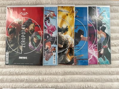 Batman Fortnite Zero Point Lot Cover A B C #1-6 Complete Set w/ Codes DC 2021 NM