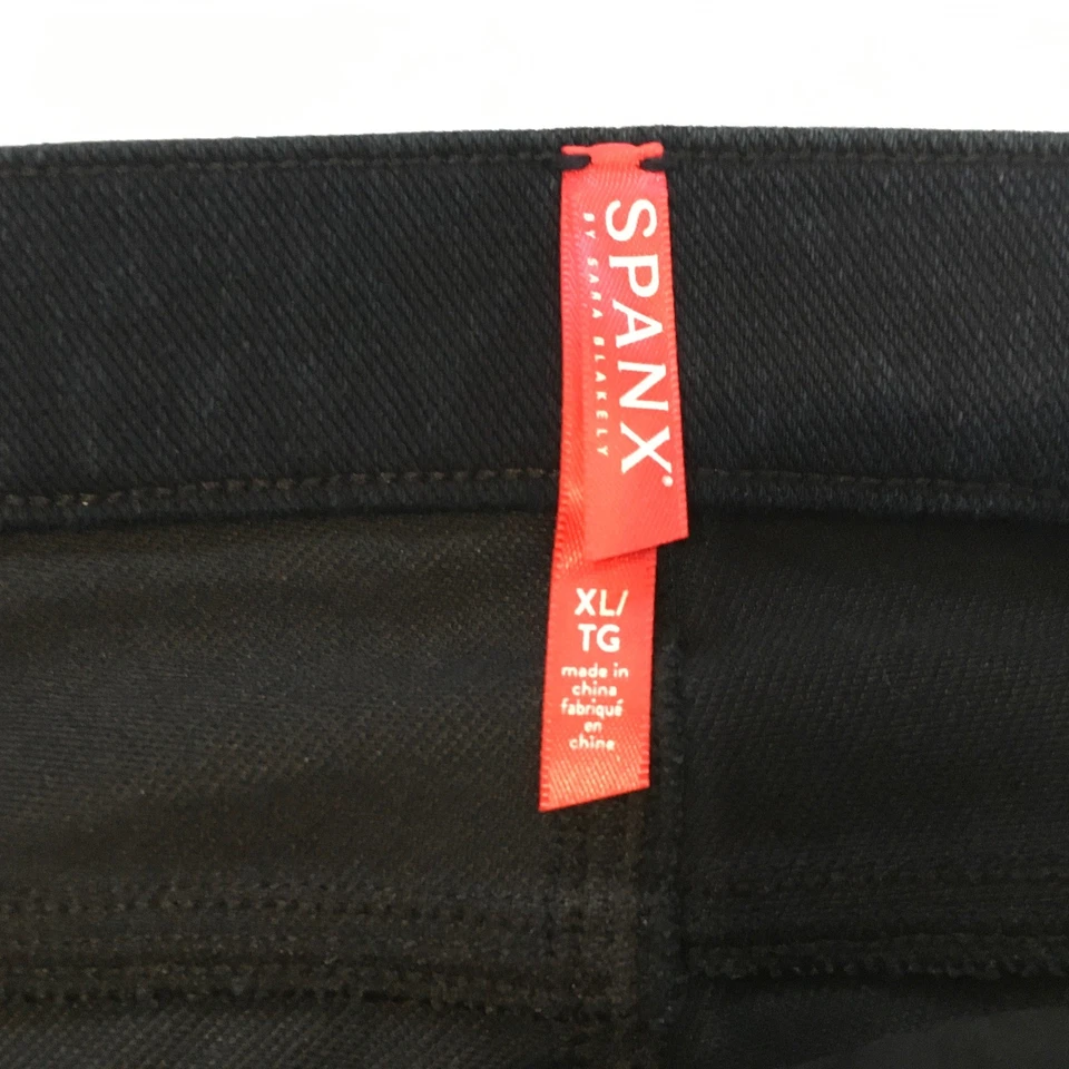Женские леггинсы понте из джинсовой ткани SPANX черные XL TG - Изображение 2 из 4