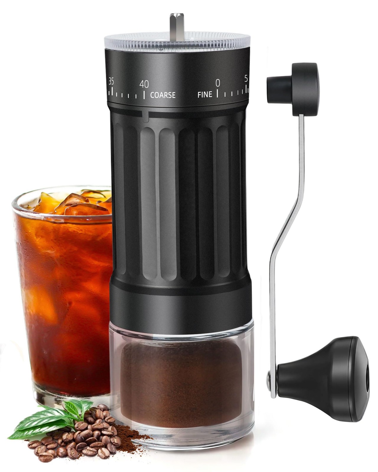 Manual Coffee Grinder With Ceramics Burr For Espresso,French