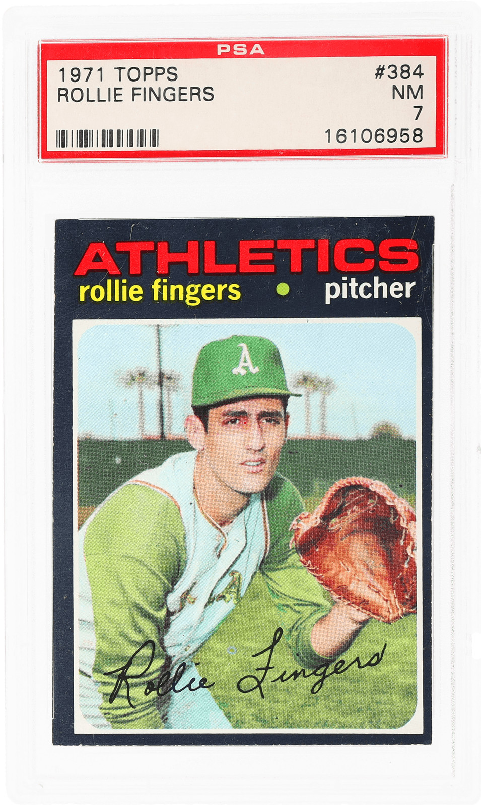 1971 Topps Rollie Fingers #384 PSA 7