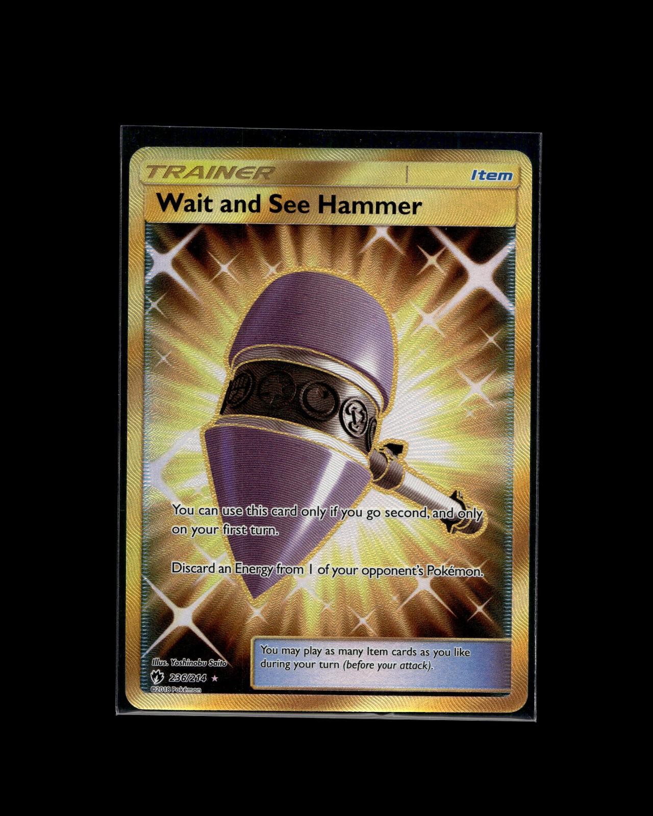 Wait and See Hammer 236/214 SR Lost Thunder Pokemon 2018 EN NM