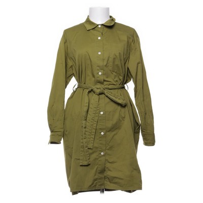 Vanilia, Blusenkleid, Größe: 36, JURK COTTON COLLAR PALMIER, Grün #9t7