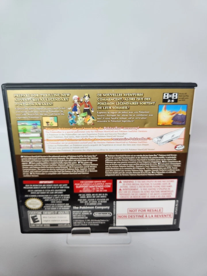 Pokemon HeartGold Version (DS, 2010) Complete CIB Manual  Inserts + Registration - Image 4 of 4