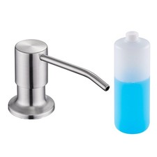 Sink Soap Dispenser Brushed Nickel, Soap Dispenser for Kitchen Sink Stainless...
