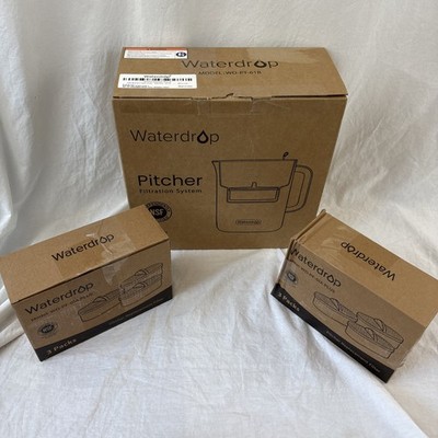 Waterdrop 10-Cup Water Filter Pitcher With 5 Filters  WD-PT-61B
