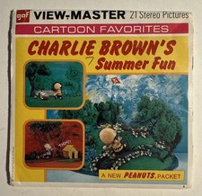 View-Master CHARLIE BROWN S SUMMER FUN B548 3 Reel Set Booklet V2