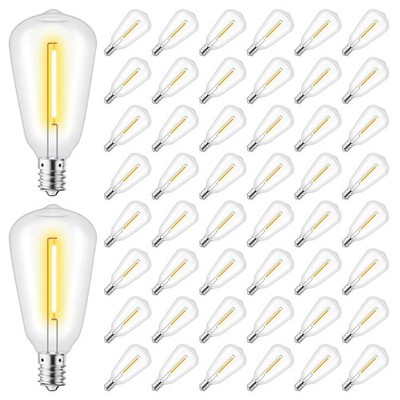ST38 String Light Bulbs, 1.5 Inches Shatterproof Bulbs for Outdoor String Lig...