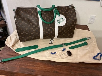 Louis Vuitton Golf Bandouliere Keepall 50 LV Bag with dust cover straps and lock