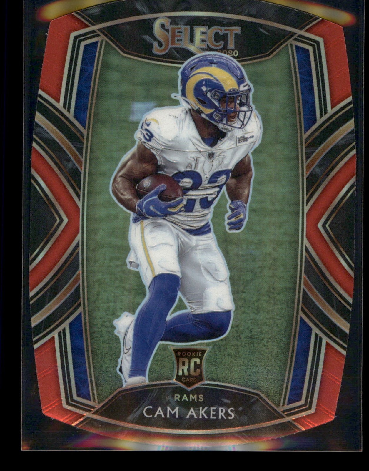 2020 Panini Select #255 Cam Akers Red Prizm Die Cut