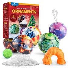 Science Ornaments Christmas Crafts for Kids Kit   4 Ornaments with Holiday Sc...