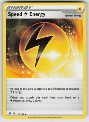 Speed Lightning Energy 173/192 Uncommon Rebel Clash Pokemon NM