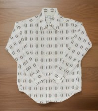 Vintage 70's K-mart Permanent Press Long Sleeve Geometric Button Up Shirt Mens L