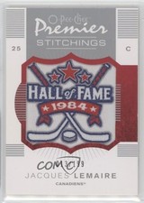 2007-08 O-Pee-Chee Premier Stitchings 13/199 Jacques Lemaire #PS-JL HOF 4f5