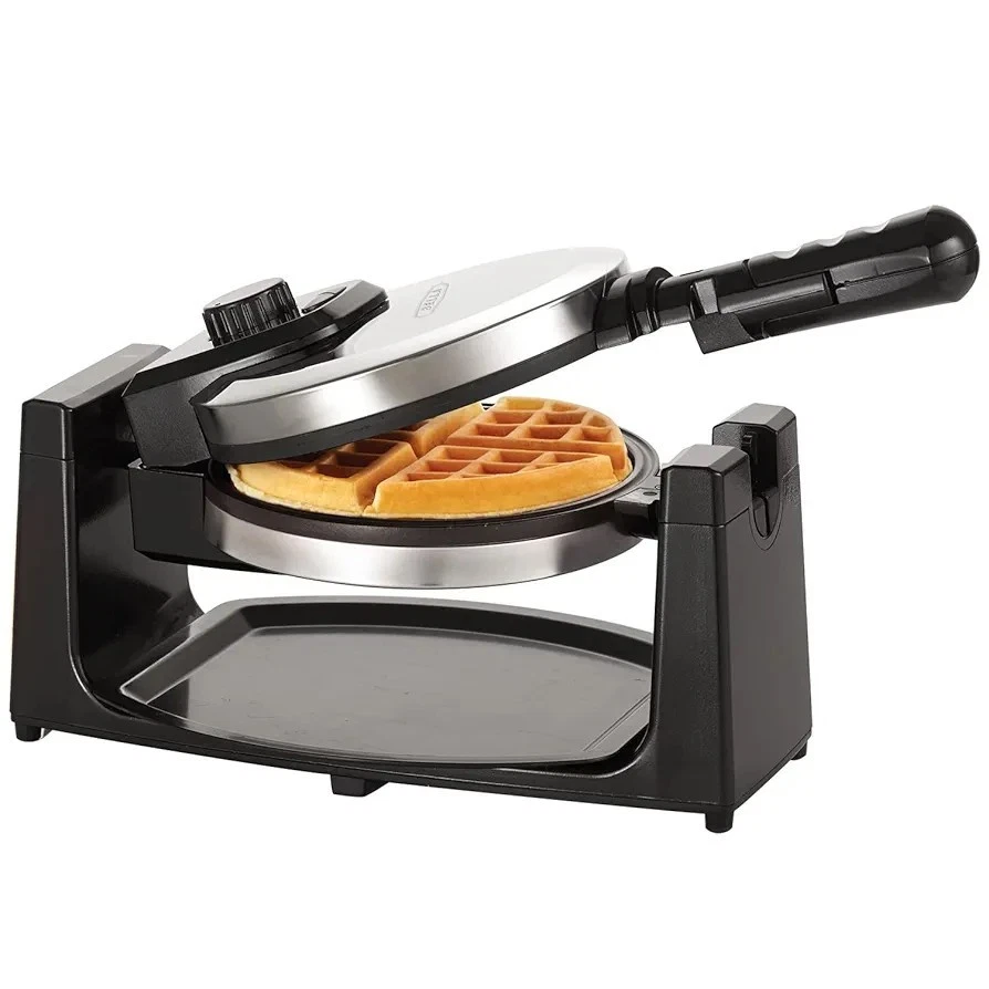 Classic Rotating Belgian Waffle Maker with Nonstick Plates and Removable Tray
Opens in a new window