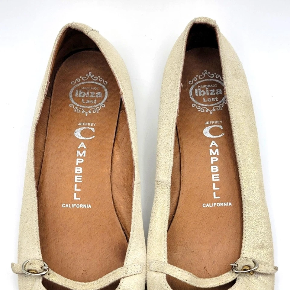 Женские кремовые балетки Jeffrey Campbell размер 6,5. #1505 - Изображение 3 из 4