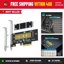 GLOTRENDS M.2 NVMe to PCIe 4.0 X4 Adapter with Heatsink