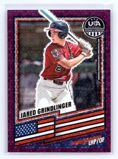 Jared Grindlinger 2026 Stars & Stripes Prizm USA Baseball Disco Purple /99