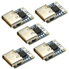 (5 Pack) JacobsParts USB-C PD 12V DC Fixed Voltage Power Trigger Module 5A