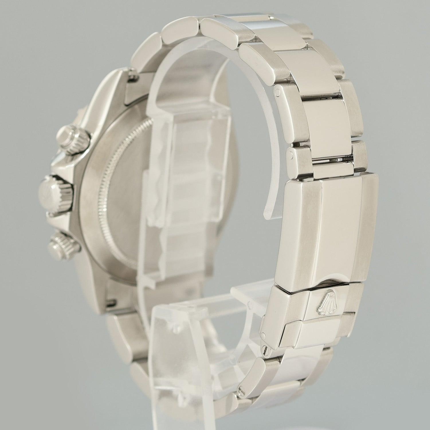 Rolex Daytona 116520 Pave Diamond Baguette Steel Chrono 40mm Watch Box image 4