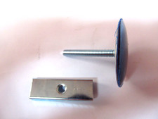 Polished Stainless Steel 1-3/4" Faucet Hole Cover With Screw And Wing Nut NEW