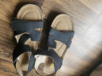 Ladies Wide Fit Sandals Memory Foam Low Wedge Comfort Summer Holiday Shoes s-8 - Image 1 of 4