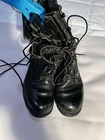 Black All Leather Military Boots Heavy Duty Soles 4W NS 8-93. USA — photo 1