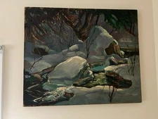 OIL ON CANVAS POST IMPRESSIONIST BY ROBERT GLIDDEN