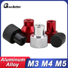 M3 M4 M5 Aluminum Alloy Knurled Thumb Nut Blind Hole Hand Grip Knobs Hand Nuts